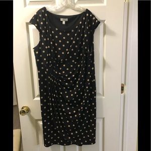 Black and Tan Sleeveless Dress 22X